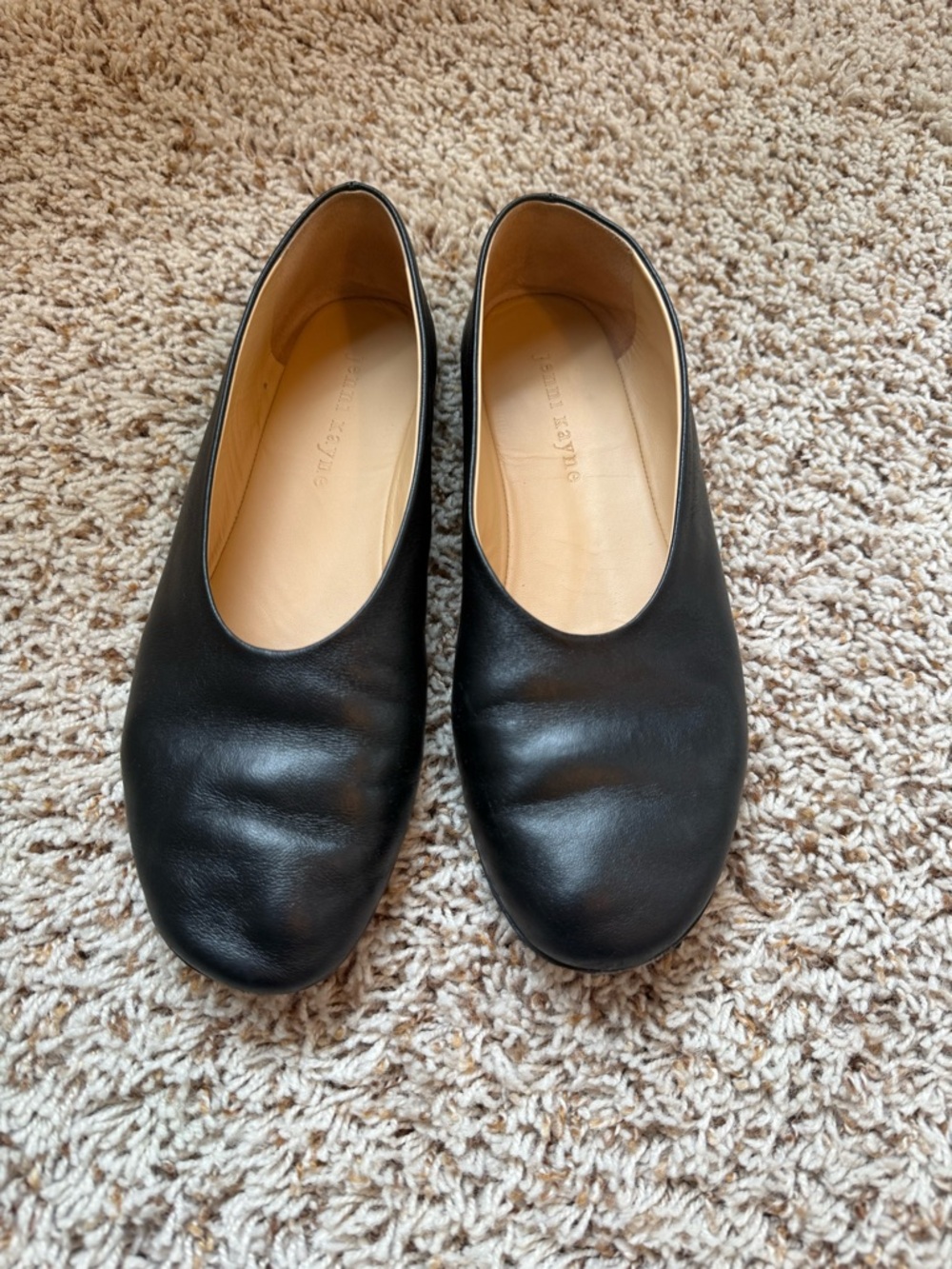 Jenni Kayne Leather Elodie Flats in Black - Size 38 - Picture 3 of 6